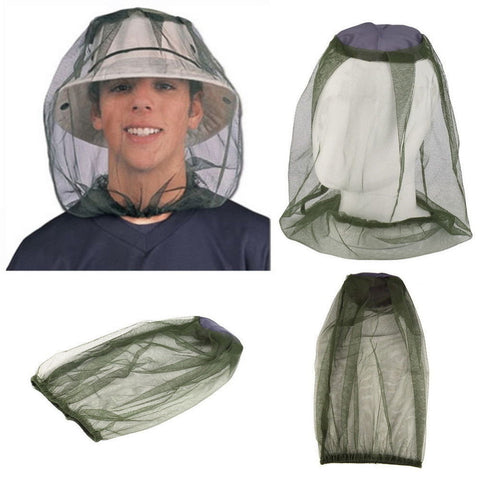 Mosquito Fly Insect Head Net Outdoor Fishing Face Protection Cover Mesh Net